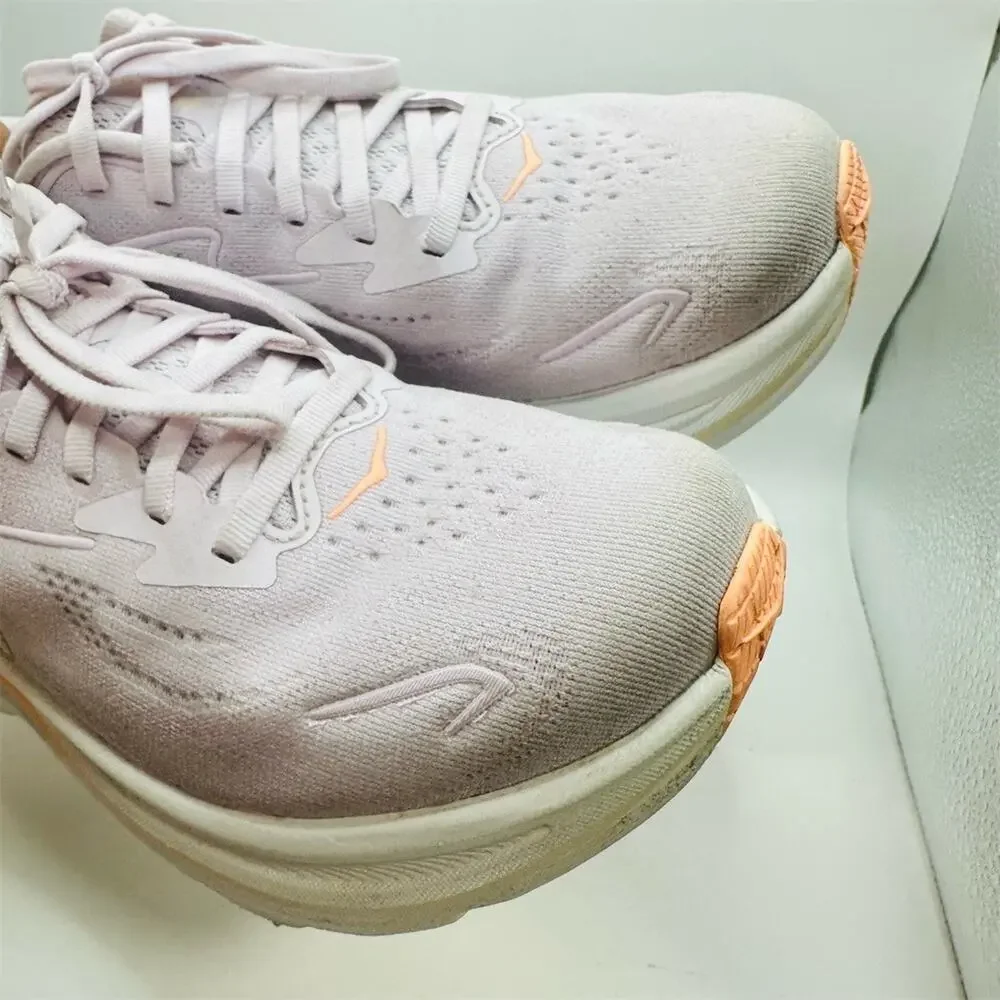HOKA Clifton 10 Women's Running Shoes Lilac Cream/Tangerine Glow Size 8.5 B